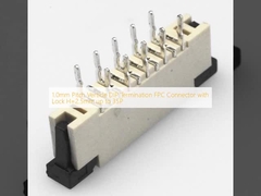 1.0mm Pitch Verticle DIP Termination FPC Connector with Lock H=2.5mm up to 35P